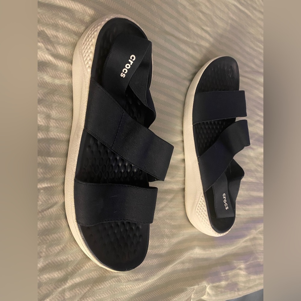 Crocs Black Slide Sandals